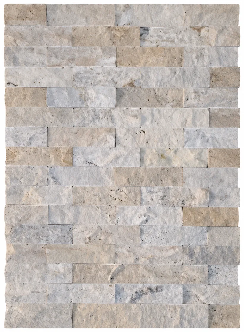 Snow, Split face strips, single pieces 5 × 15