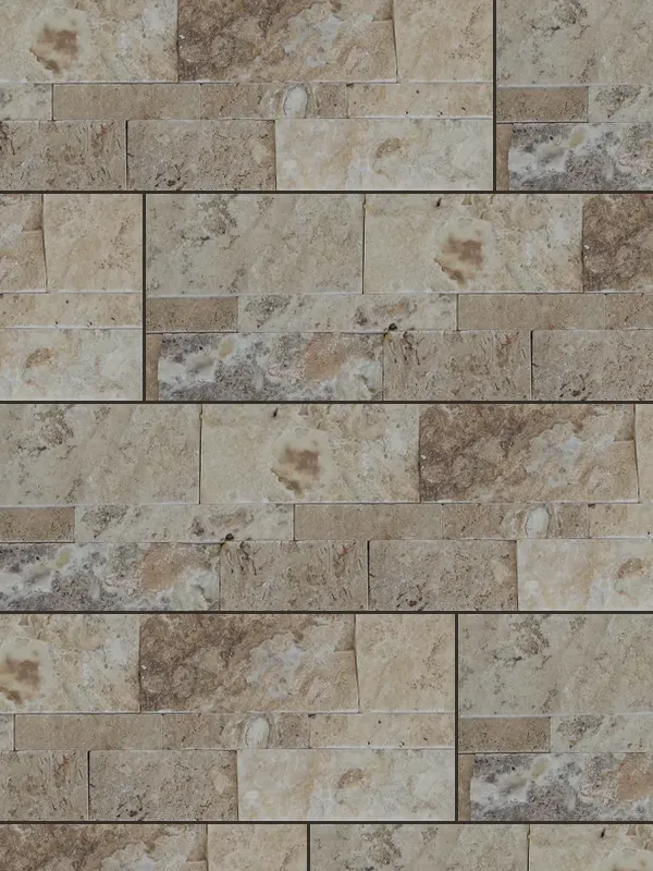 Philadelphia 6x24 split face ledger panel wall